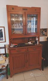 vetrinetta a credenza primi '900 in legno da cm. 1
