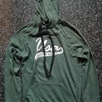 Felpa con cappuccio verde uomo