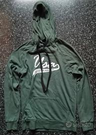 Felpa con cappuccio verde uomo