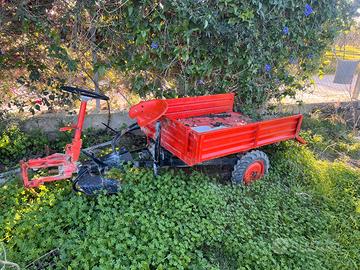 Carrello per motozappa 4x4 trazionato