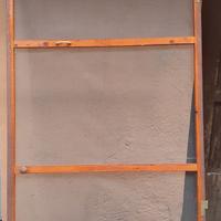 Zanzariera a porta - in legno - da esterni