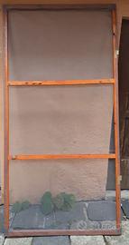Zanzariera a porta - in legno - da esterni
