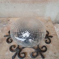 coppia lampade ferro battuto esterno 