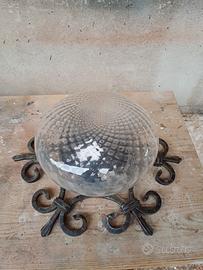 coppia lampade ferro battuto esterno 