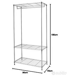 Stand / appendiabiti cromato