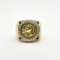 ANELLO UOMO oro18kt diamanti naturali
