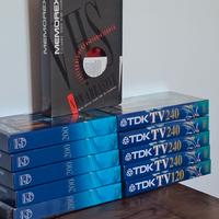video cassette VHS nuove + head cleaner