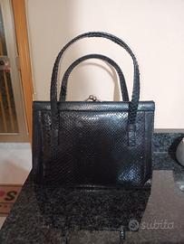borsa in vera pelle di pitone
