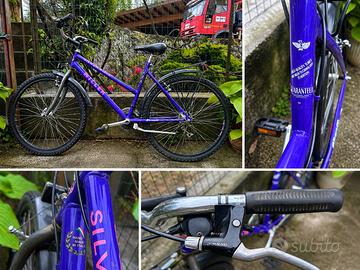 Bici trekking/MTB vintage viola – Shimano Alivio