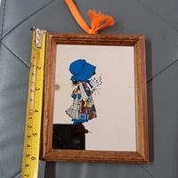 Quadretto a specchio anni '80 Holly Hobbie