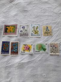 francobolli serie floreale 