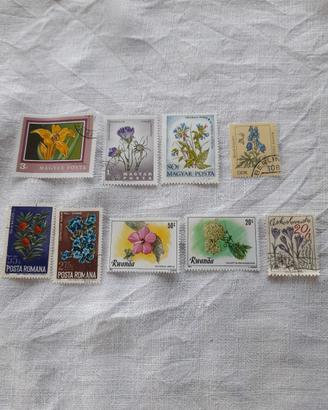 francobolli serie floreale 