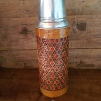 Thermos cinese anni ’70 - metallo, vetro, bambú