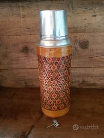 Thermos cinese anni ’70 - metallo, vetro, bambú