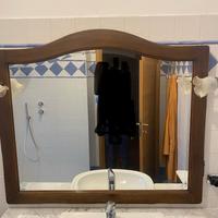 Specchiera da bagno in arte povera