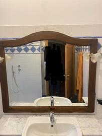 Specchiera da bagno in arte povera