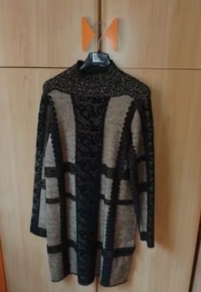 Maxi Maglione Abito Maglia Donna