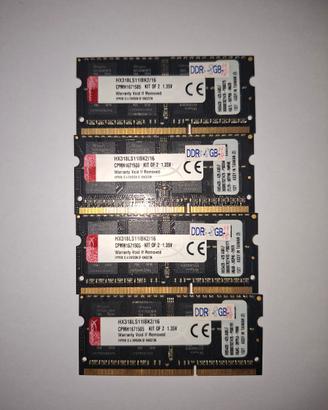 RAM DDR3 HyperX 1866Mhz 4x8Gb