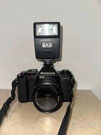 Mamiya zm quartz +50mm f/2 + flash originale