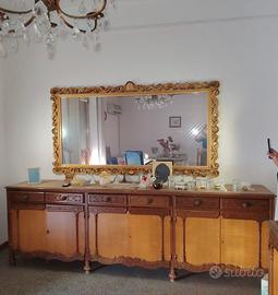credenza/specchio/cristalliera