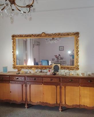 credenza/specchio/cristalliera