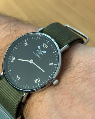 Orologio Barbosa Minimal Cinturino Nato Verde