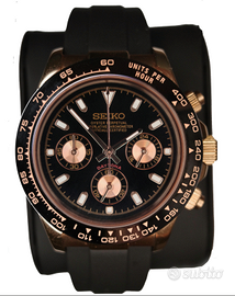 Seiko Mod Daytona Oro Rosa