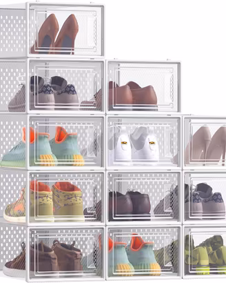 SONGMICS Scatole per Scarpe, Contenitori per Scarp