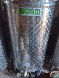 Bidone olio acciaio inox 200L