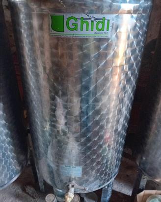 Bidone olio acciaio inox 200L