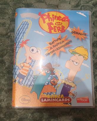 raccoglitore phineas and ferb con carte