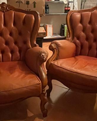 Coppia di poltrone vintage