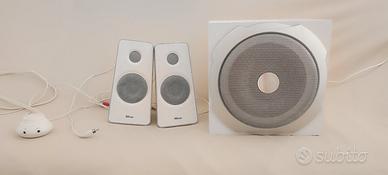 Casse audio Trust 2.1 Tytan bianche