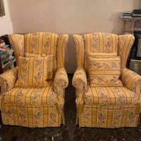 Raffinata Coppia di Poltrone Bergère.