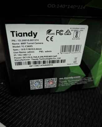 lotto telecamere Tiandy 24 pezzi