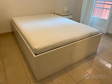 Letto contenitore una piazza e mezza e materasso