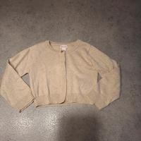 Maglia cardigan Brums beige filo glitter 2 anni 