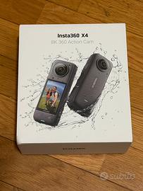 Insta360 x4 + 4 batterie + custodia