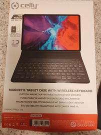 custodia con tastiera wireless per tablet