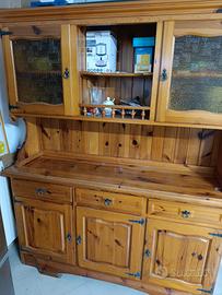 credenza e Piattiera in pino risso