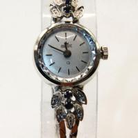 Orologio Vintage per signora argento zaffiri