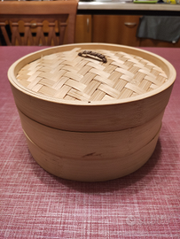 Vaporiera in bambù naturale diam. 22,5 cm