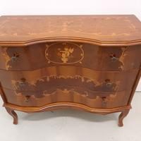 Cassettiera stile Classico in legno con 3 cassetti