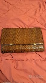 borsa vera pelle pitone