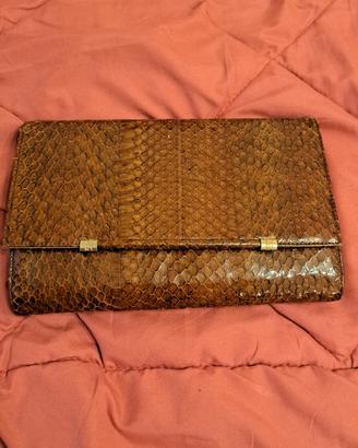 borsa vera pelle pitone