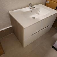 Mobile bagno sospeso con cassetti