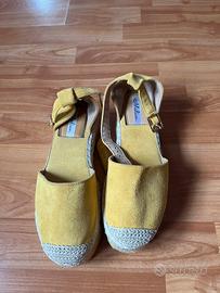 Scarpe espadrilles con zeppa