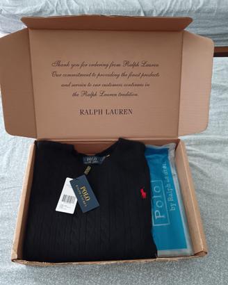 Maglioncino a treccie ralph lauren