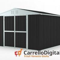 Box struttura lamiera Acciaio 327x307cm nero