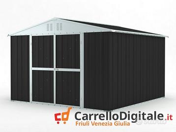 Box struttura lamiera Acciaio 327x307cm nero